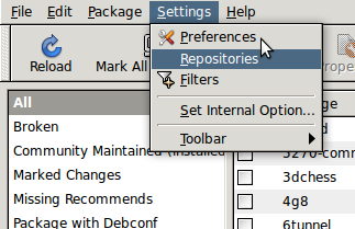 Choose "Repositories"